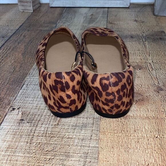 Lane Bryant Dream Cloud Round-Toe Flat - Leopard Print - Picture 3 of 10